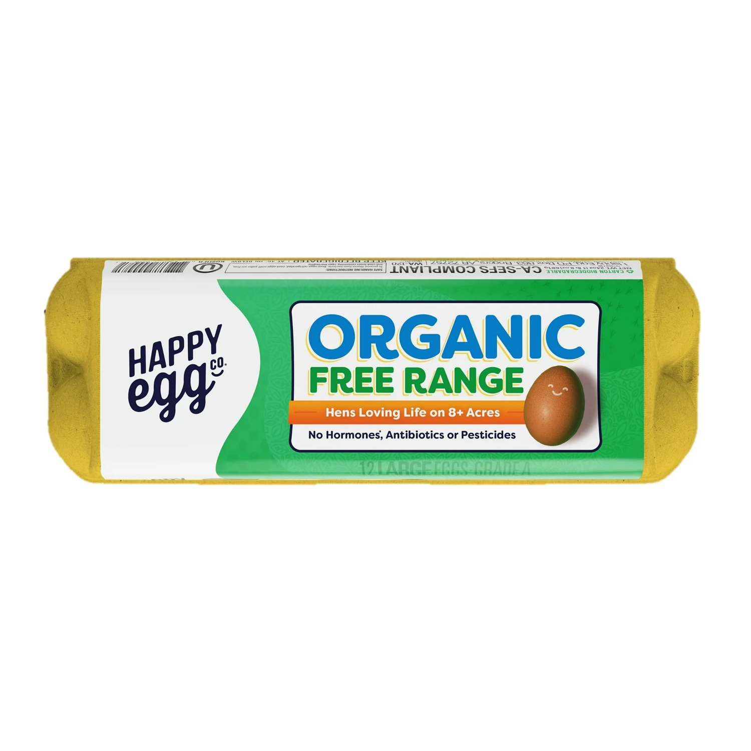 Happy Egg Organic Free Range Large Brown Eggs, 12 Count - Image 2